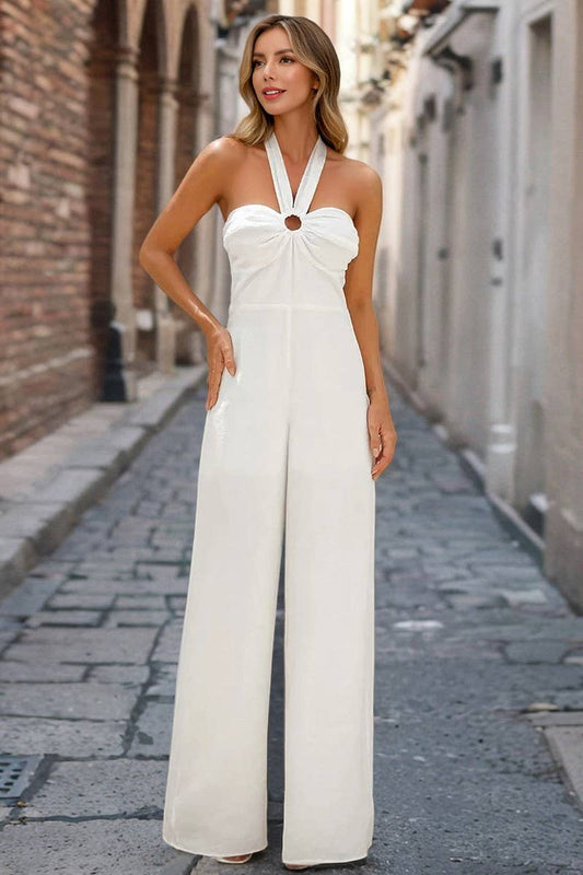 CWSJS1752_SEXY HALTER STRAPLESS BODYCON JUMPSUIT