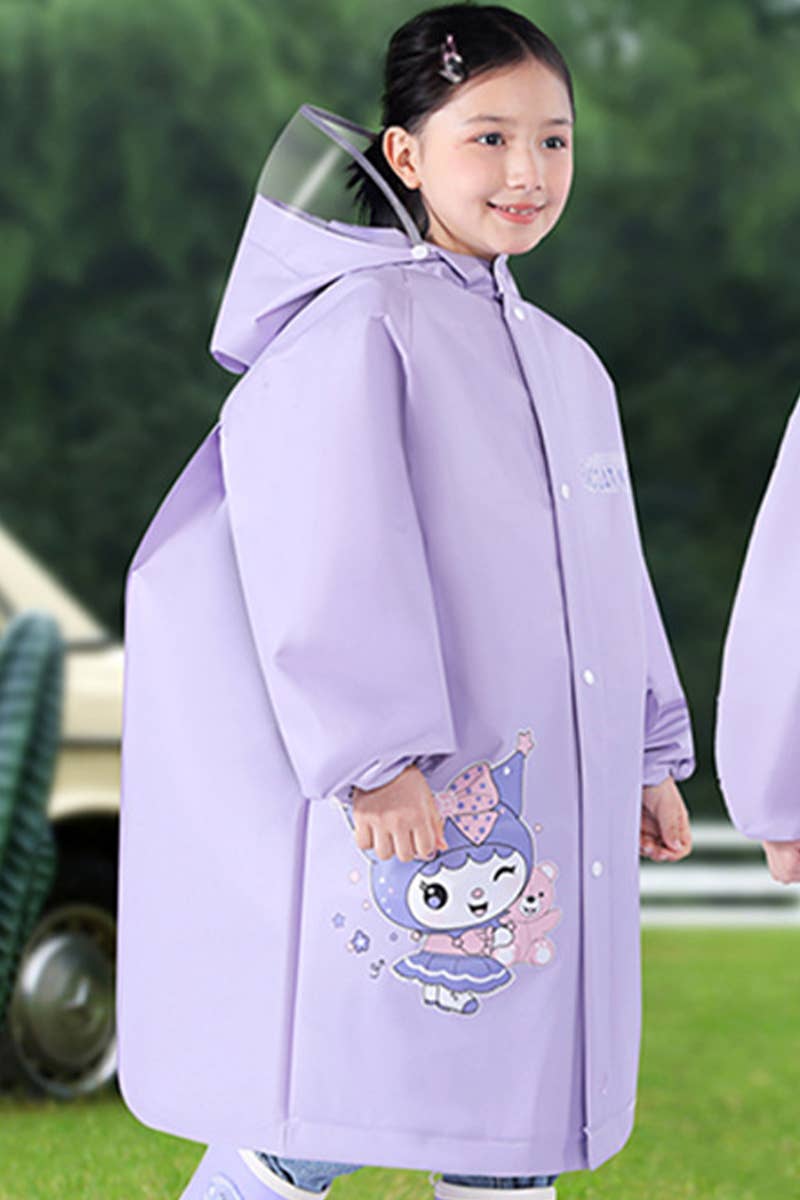 CWMM8551_CHILDREN'S WATERPROOF RAINCOAT WITH SCHOOL BAG