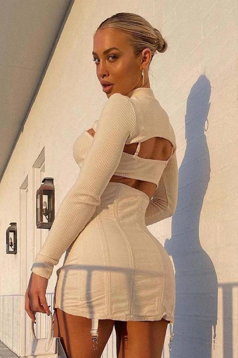 CWTBLL3795_2-PIECE STRAPLESS CROP TOP SET WITH TANK