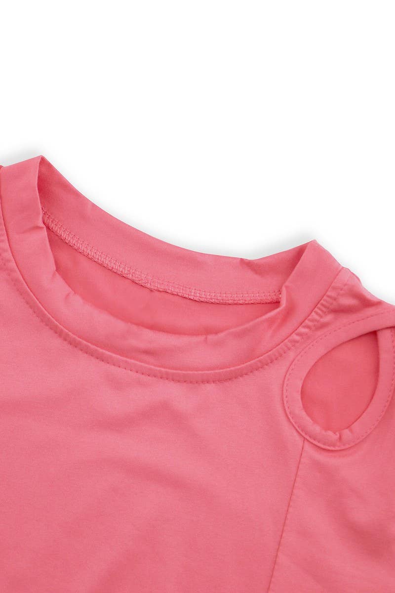 CWTBLS2251_RIBBED KNIT SLIM FIT CROP SHORT SLEEVE TOP