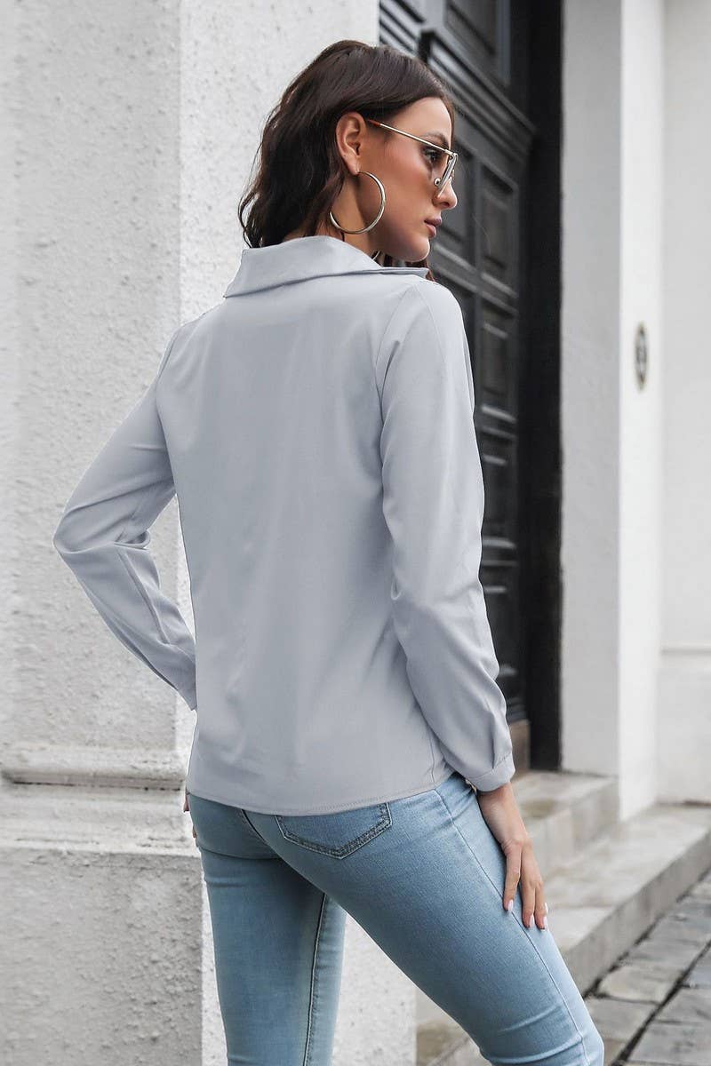 CWTBLL3748_SPRING AND SUMMER ALL-MATCH CASUAL SHIRT