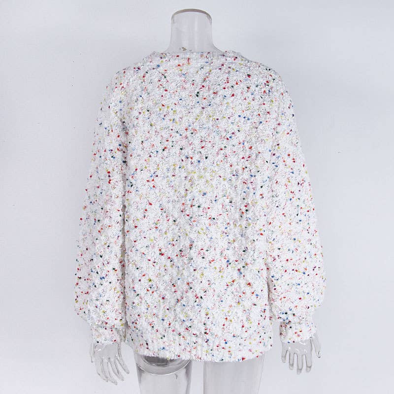 COLORFUL DOT ETHOS COMMUTER ROUND NECK SWEATER