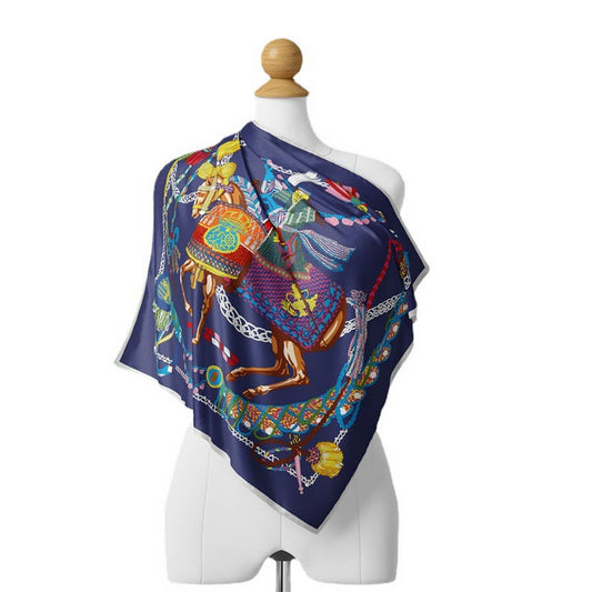 RETRO HOT SELLING PRINTED SQUARE SCARF_CWASC0658