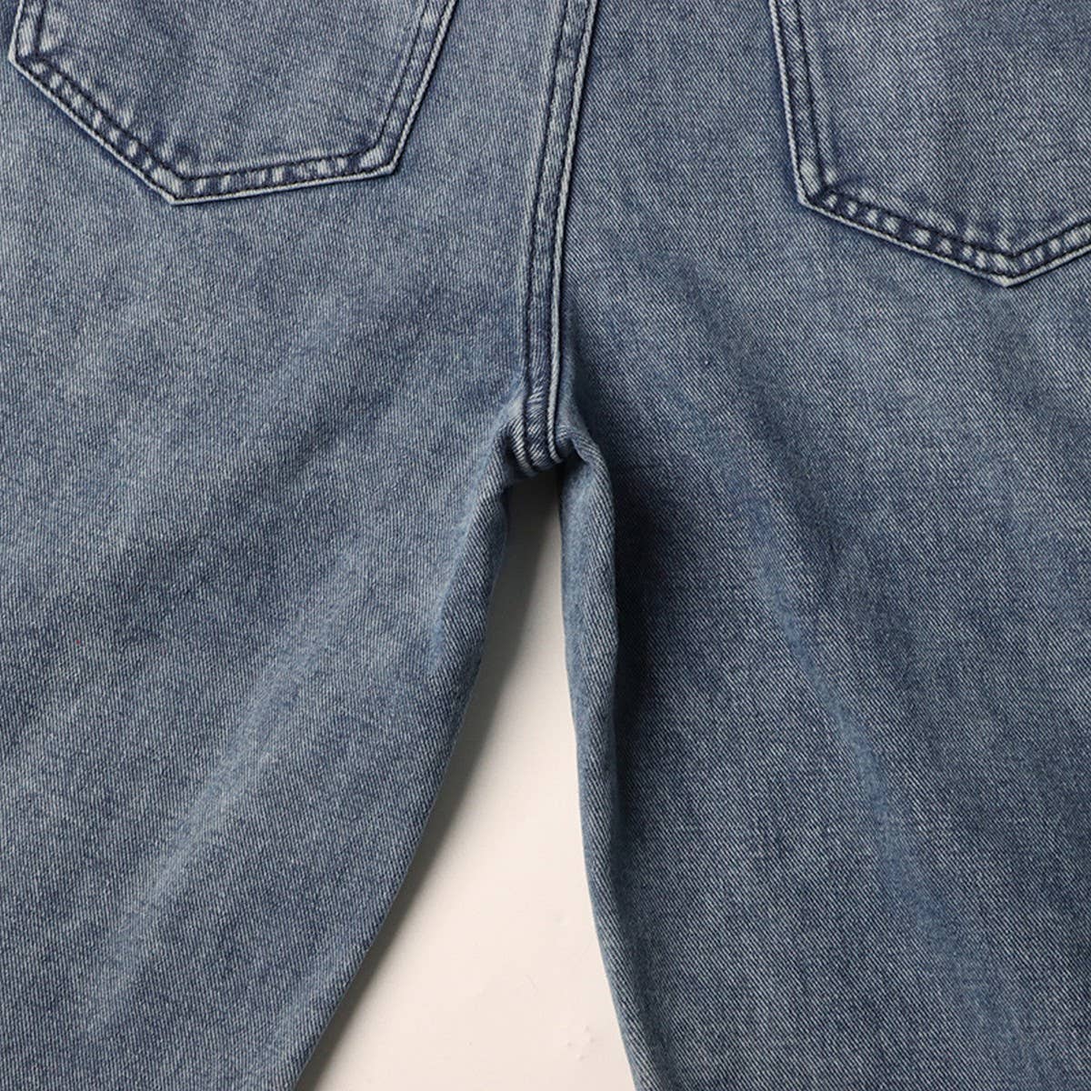 TRENDY PATCHWORK STRAIGHT LEG JEANS