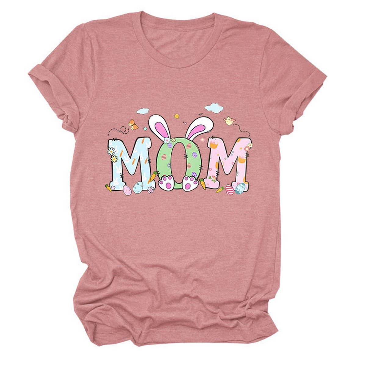 EASTER PERSONALITY FUN PRINTED SHORT SLEEVE TEES_CWTTS0783