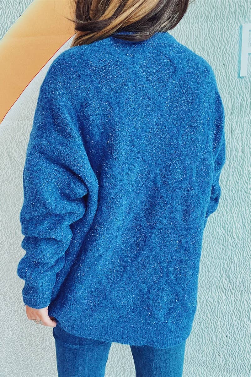 CWOSWL3868_VINTAGE AUTUMN WINTER LONG-SLEEVED GOLD SWEATER