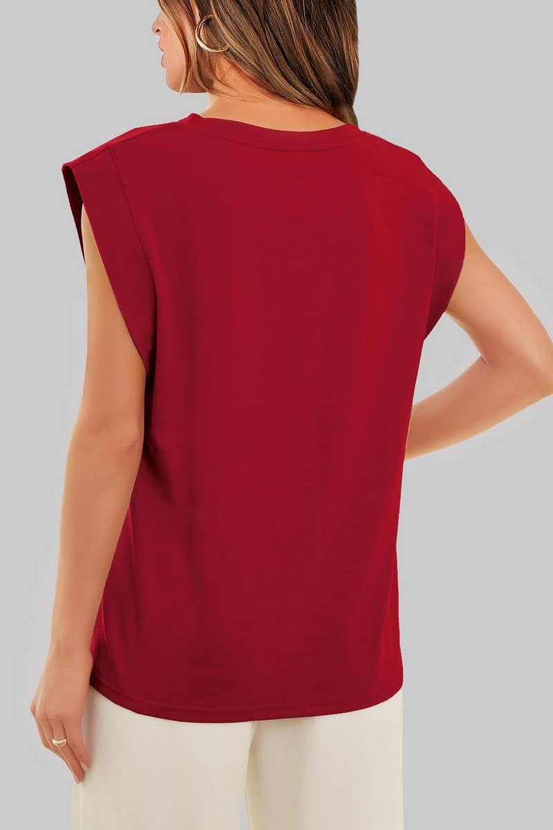 CWTTSL0240_Round Neck Sleeveless Knit Top