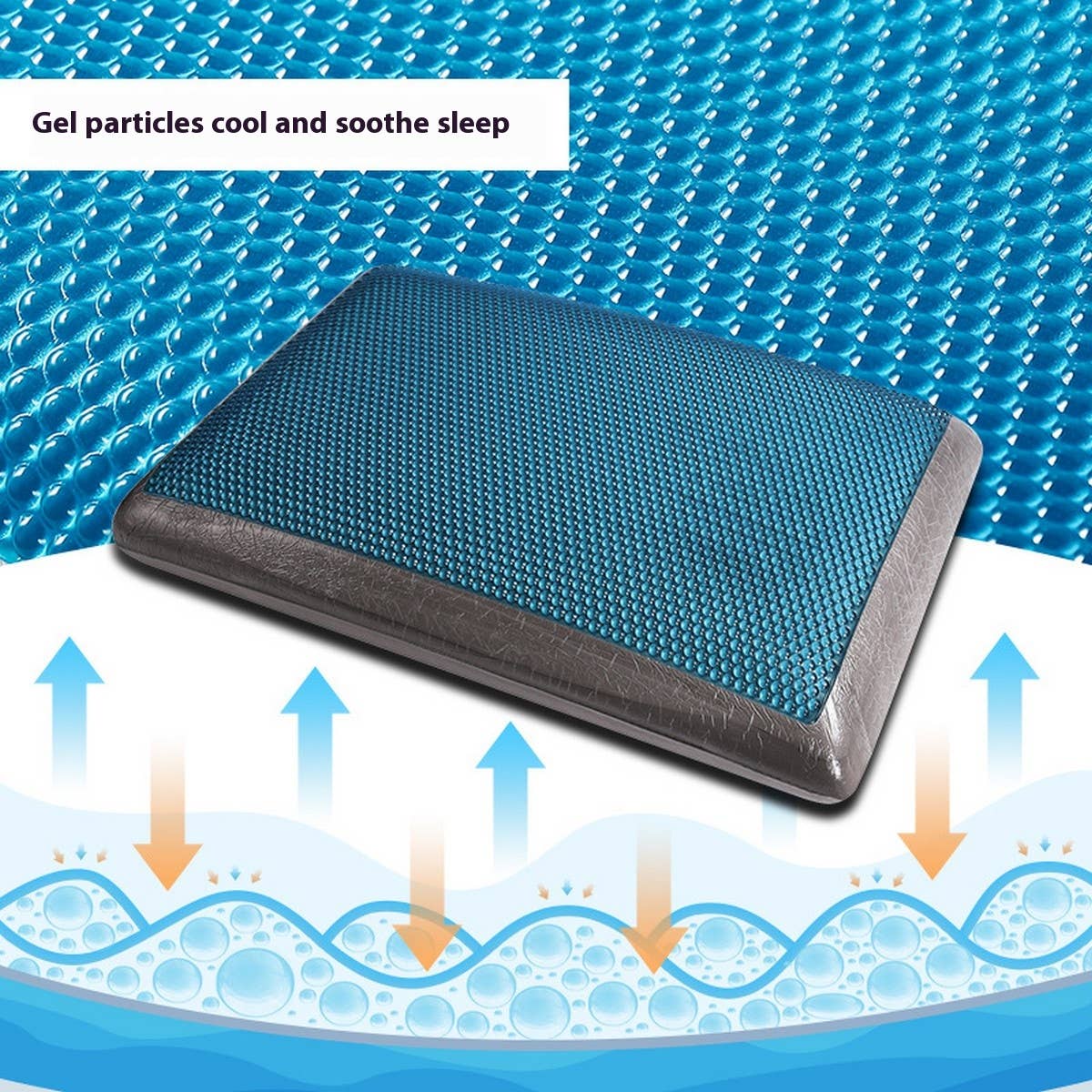 Cooling Gel Memory Foam Pillow, Slow Rebound