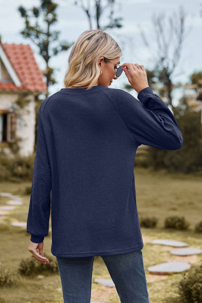 CWTTL1566_Round neck Long Sleeve Top