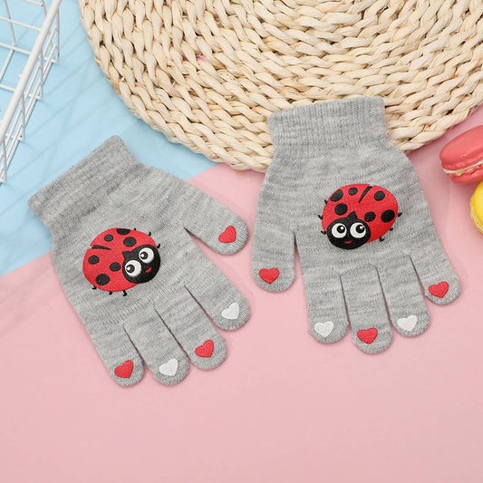 CWAG00568_KIDS WINTER KNIT CARTOON WARM GLOVES