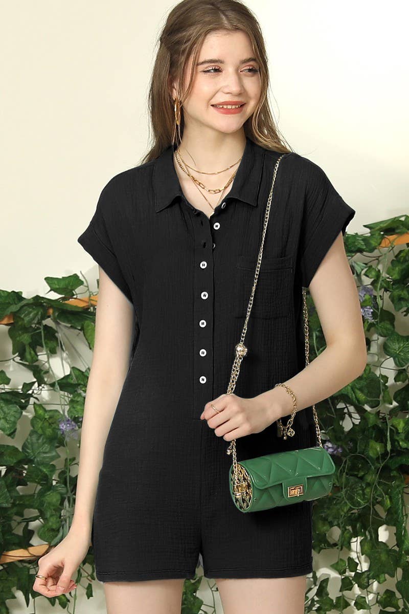 CWSJS227_JOHNNY COLLARS BUTTON CLOSER JUMPSUIT ROMPER