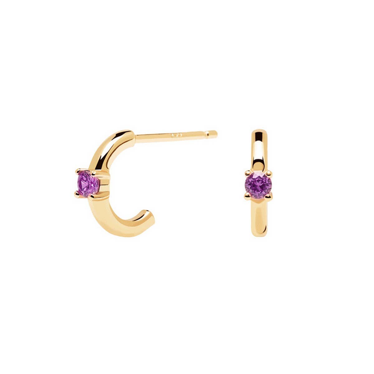 MULTICOLOR C-SHAPED SIMPLE EXQUISITE EARRINGS