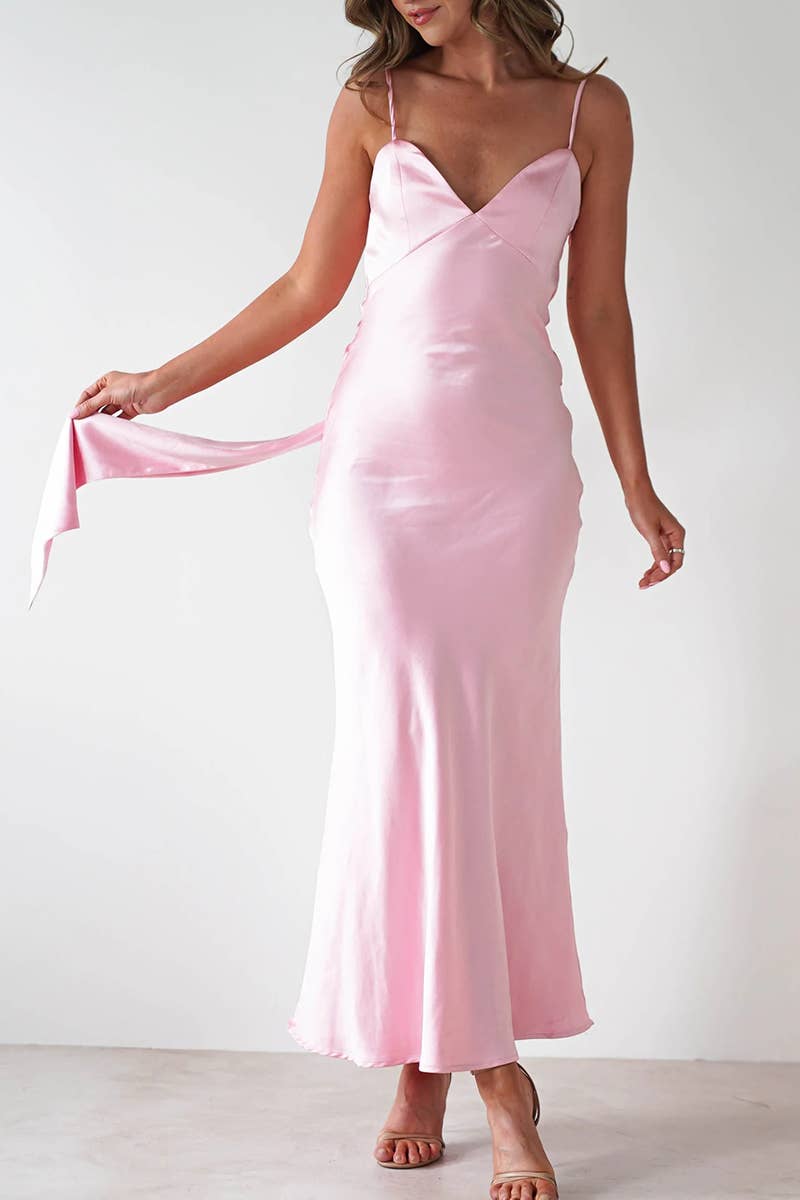 CWDHL0931_SEXY SUSPENDER FASHIONABLE BACKLESS DRESS