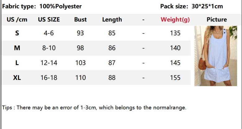 CWDSD7261_CREW NECK POCKET STRIPE BUTTON SUSPENDER DRESS