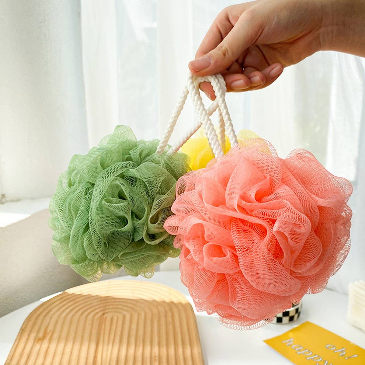 BATH POUF LARGE 50G SOFT AND NON-FRAGILE BATH POUF_CWMM3381