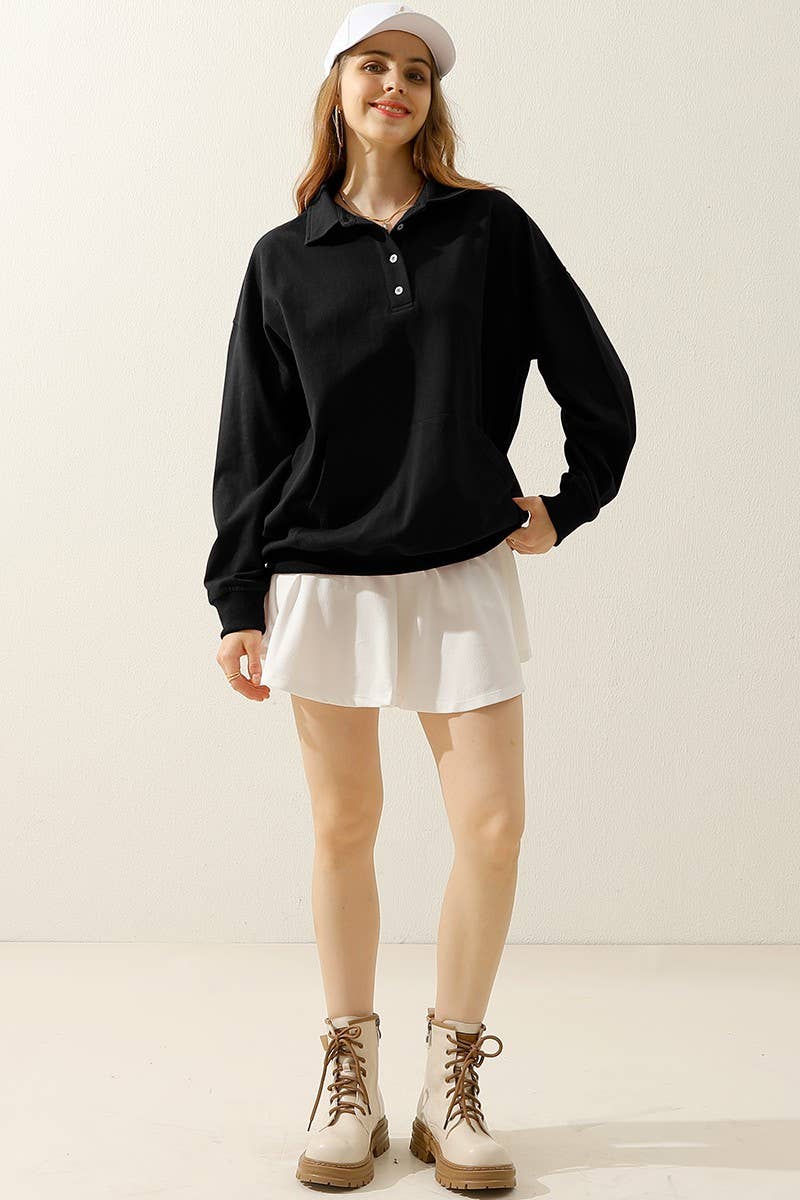 CWOSWL1834_BOTTON COLLAR COTTON PIQUE POLO SHIRTS