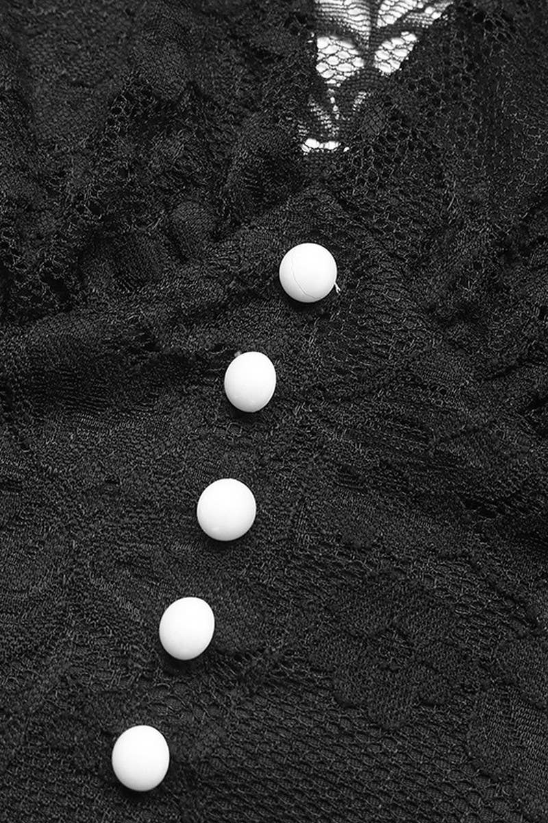 CWSBSL00028_VINTAGE LACE DEEP V LONG SLEEVE BODYSUIT