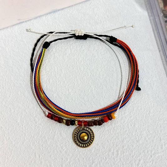 Boho Beaded Anklet ??Handmade Vintage Beach_CWMM6357