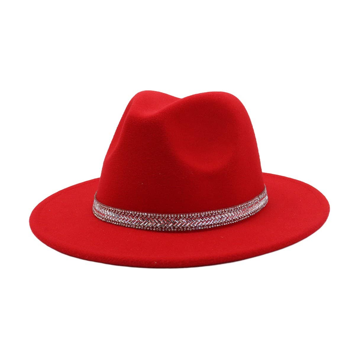British Style Wool Fedora Hat Unisex Retro Hat_CWAH04391