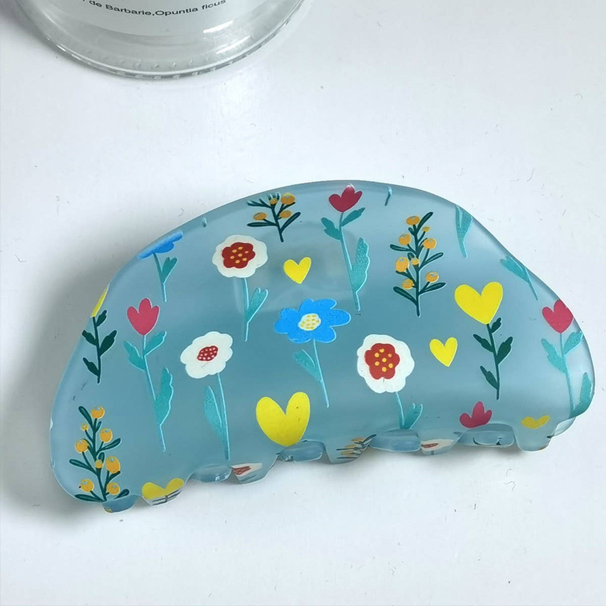 CWAHA1316_FROSTED FLOWER SERIES HAIR CLAW CLIP