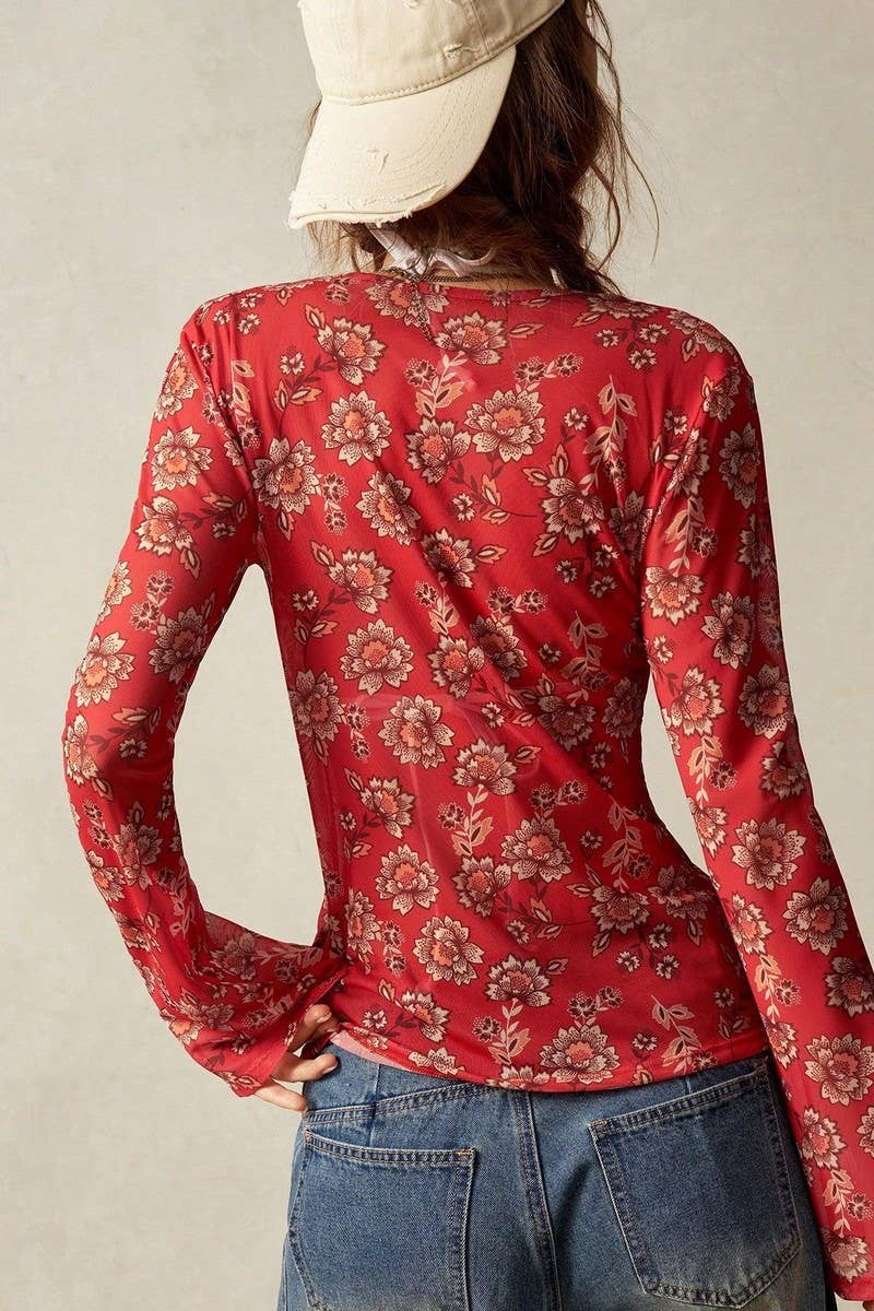 CWTBLL3904_VINTAGE FIT FLORAL LONG SLEEVE BUTTON-DOWN SHIRT