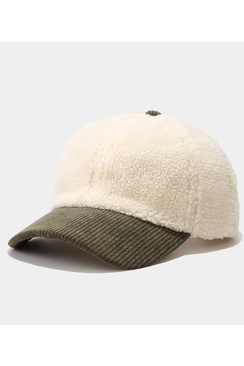 Lamb Wool Baseball Cap ? Winter Warm, Fashion CWAH0426