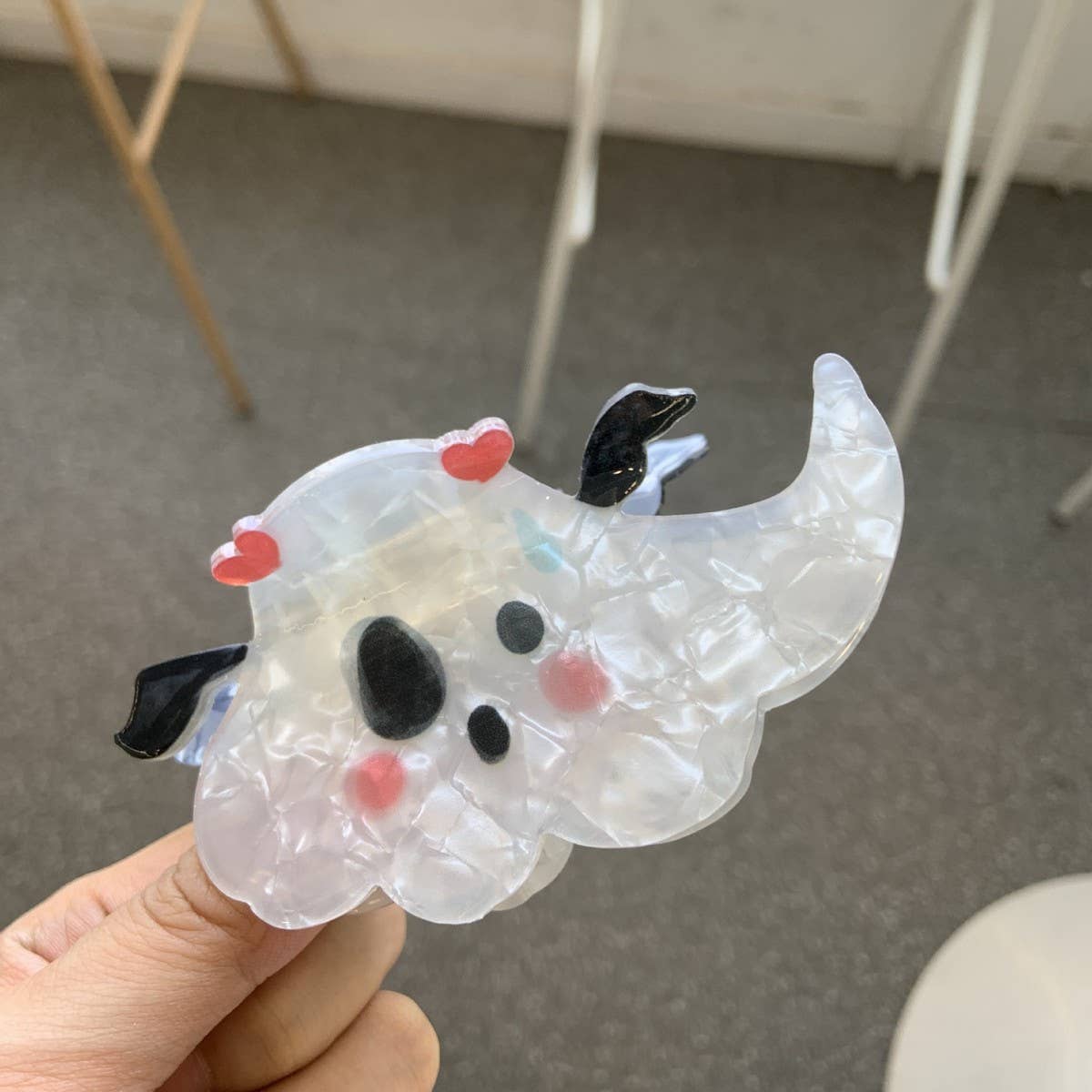 HALLOWEEN PUMPKIN BAT GHOST SKULL CLAW HAIR CLIP