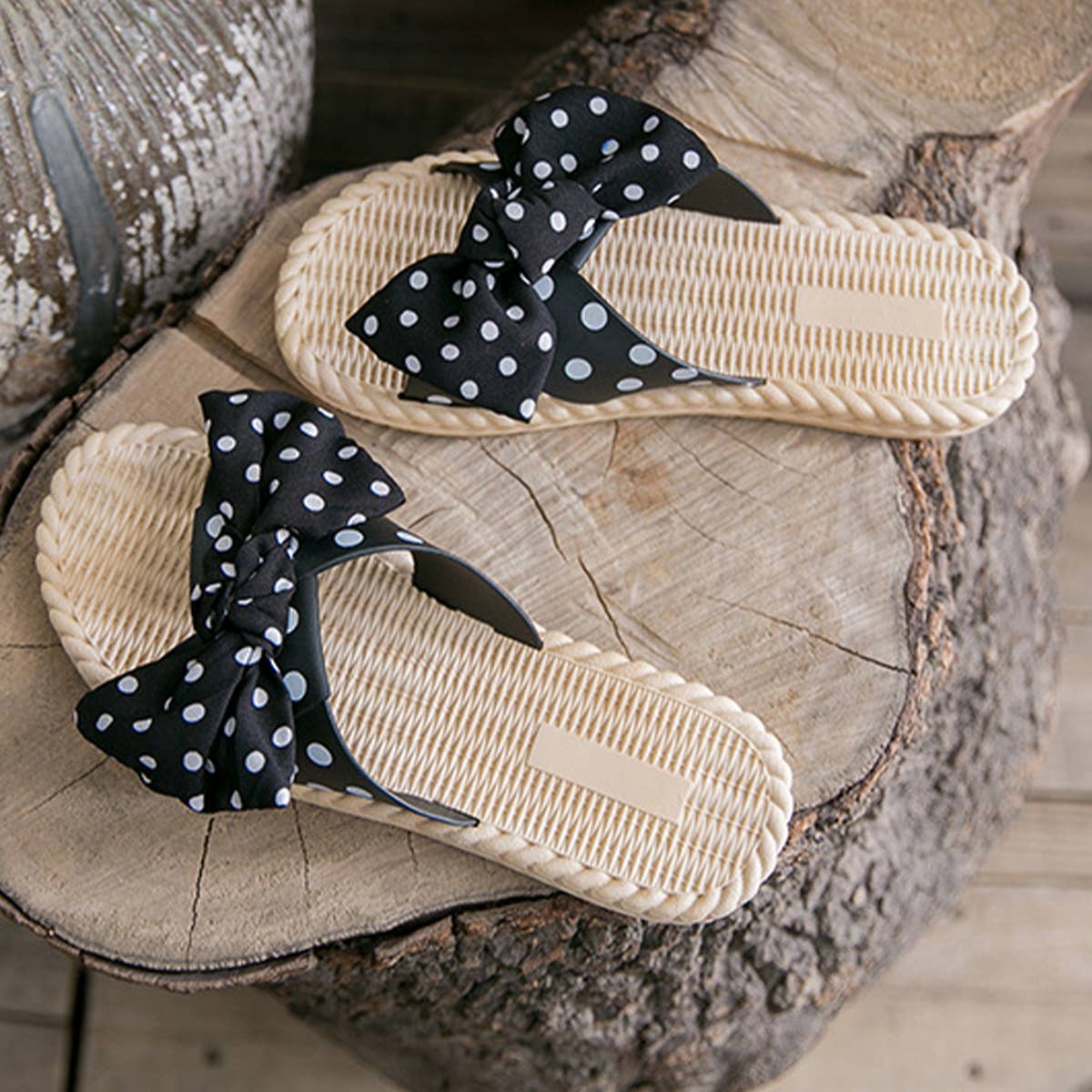 BOW DECORATED NON-SLIP SLIPPERS FOR WOMENS_CWSHS0675
