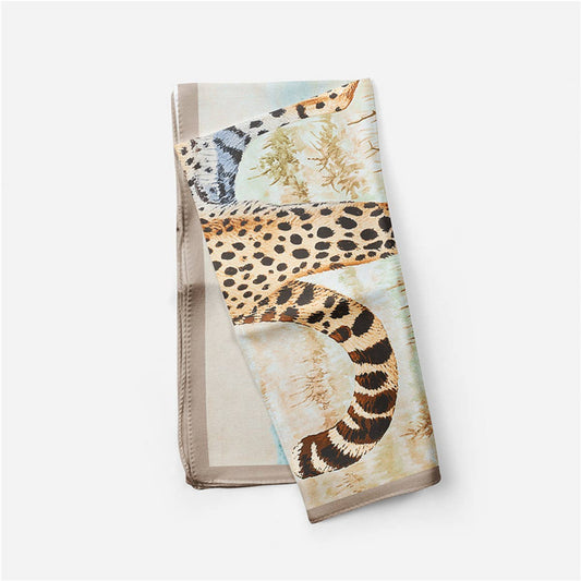 Cheetah Print Scarf - Fashion Square Wrap_CWASC0649