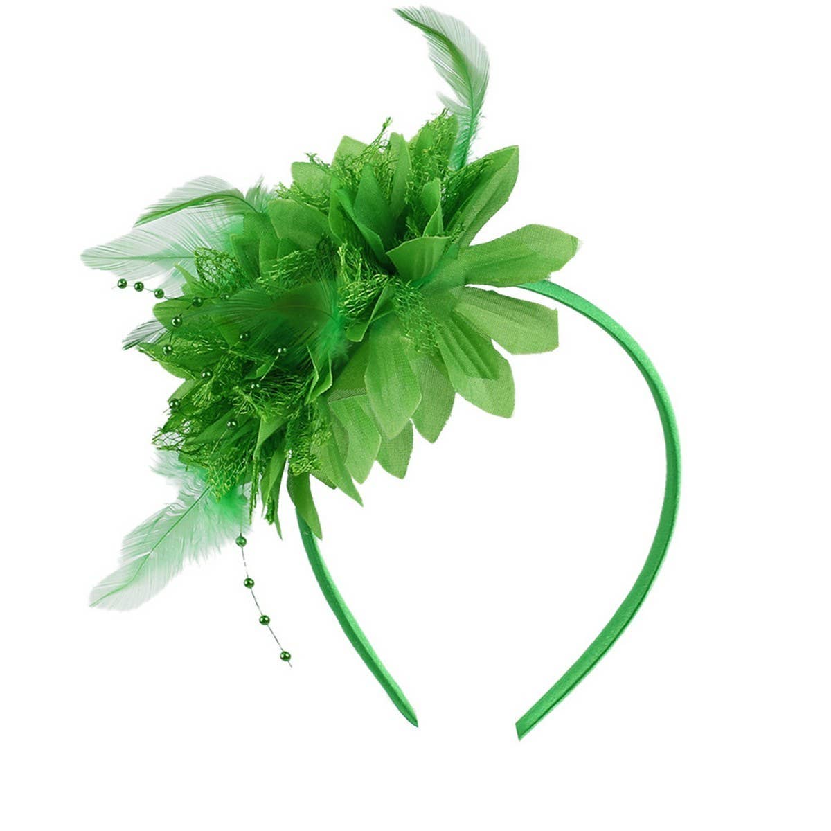 CWAHA07153_FEATHER FLOWER HEADBAND FOR  PERFORMANCE