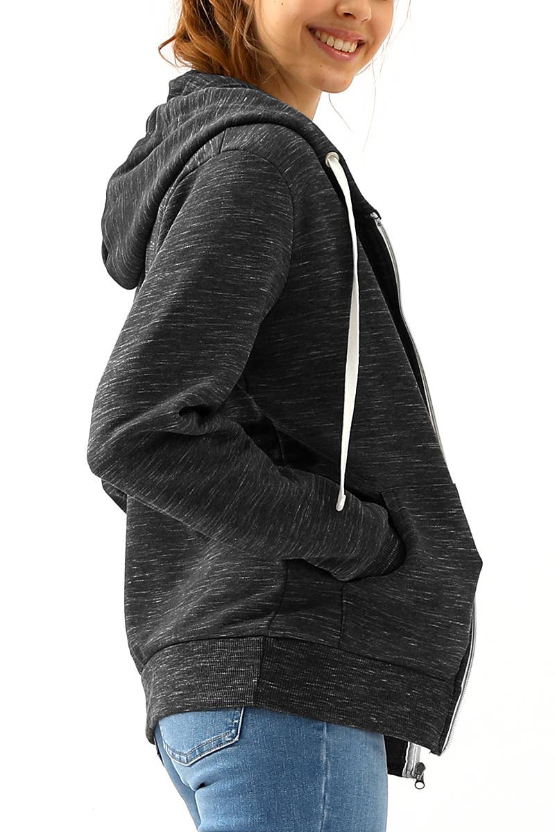 AWOHOL192_Lightweight Thin Zip-Up Hoodie Jacket