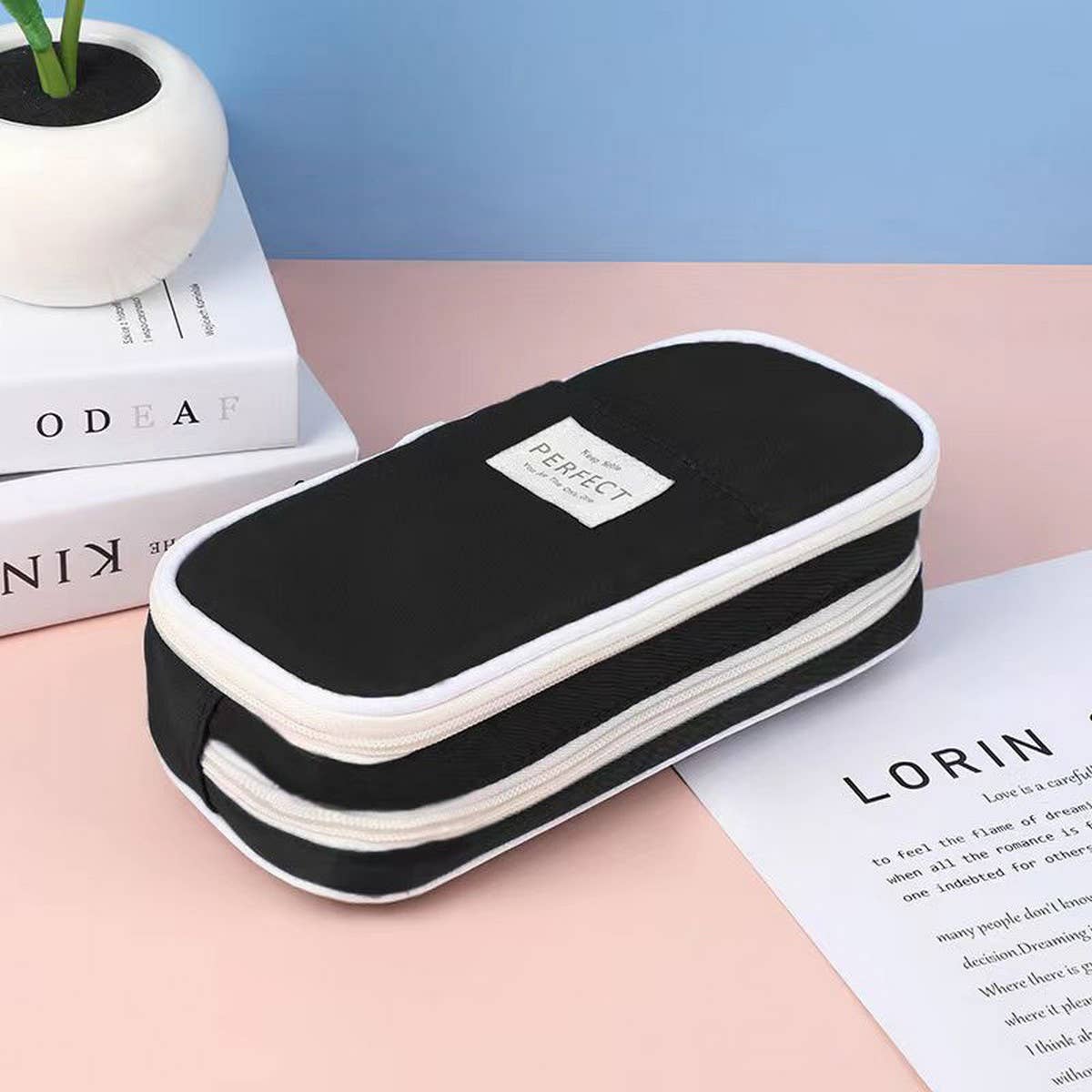 MACARON LARGE CAPACITY SIMPLE PENCIL POUCH_CWAB2801
