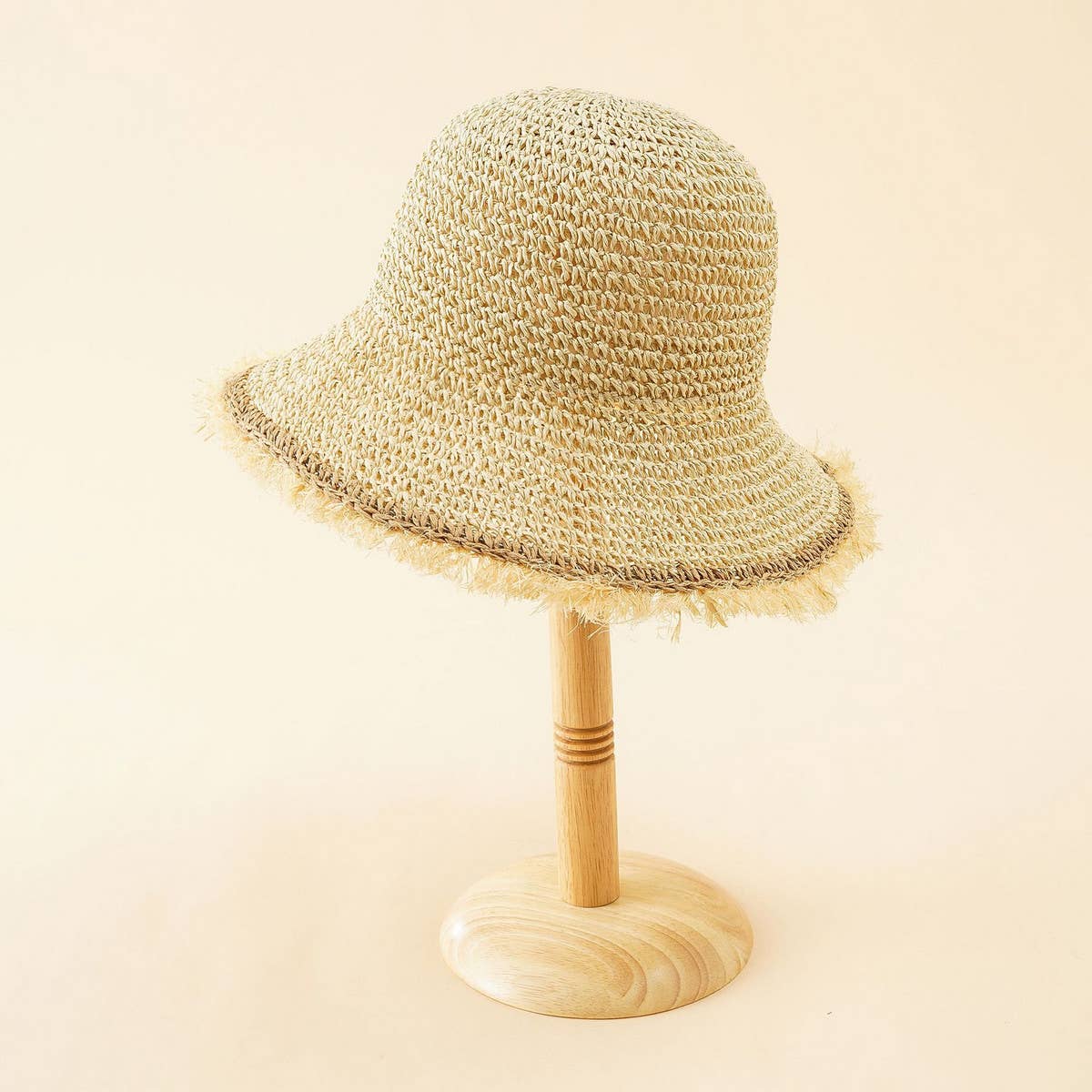 NEW STYLE RAW EDGE SUN BUCKET HAT_CWAH1423