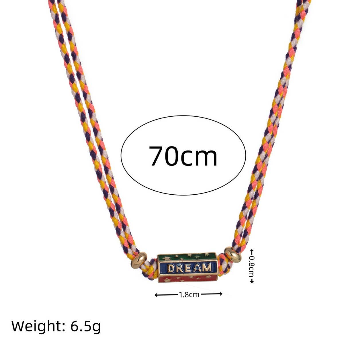 Boho LOVE Pendant Necklace ??Colorful Gold-Plated_CWMM6972