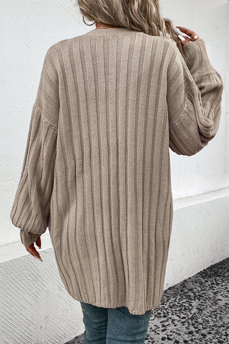 CWOCAL2150_SOLID COLOR LONG SLEEVE CARDIGAN IN WINTER
