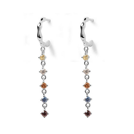 COLORFUL TASSEL FASHIONABLE AND SIMPLE EARRINGS