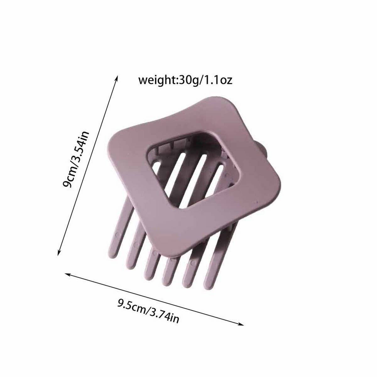 CWAHA07455_GEOMETRIC DIAMOND HAIR CLIP FOR ELEGANT UPDOS