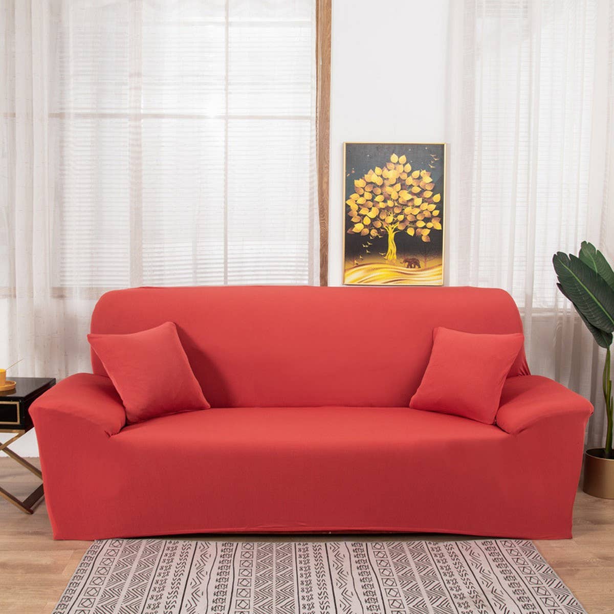 Milk Silk Sofa Cover, Stretch & Full Wrap