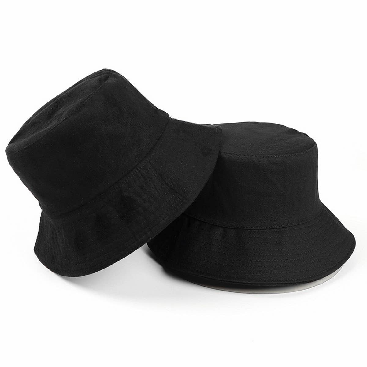 CWAH1524_SUEDE SOLID COLOR REVERSIBLE BUCKET HAT