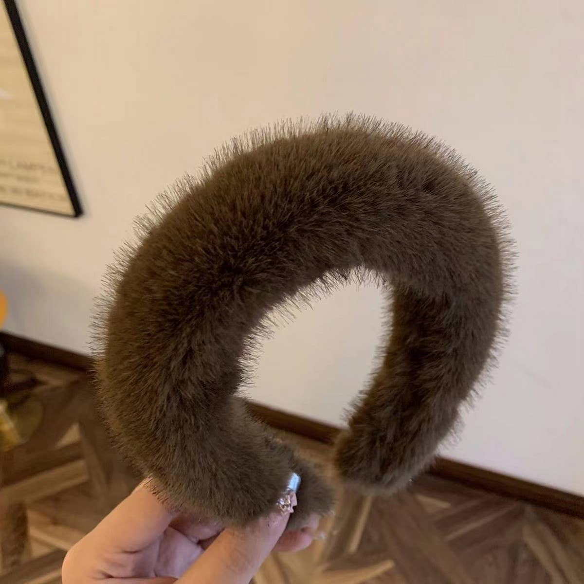 NEW WIDE BRIM PLUSH HEADBAND_CWAHA1716