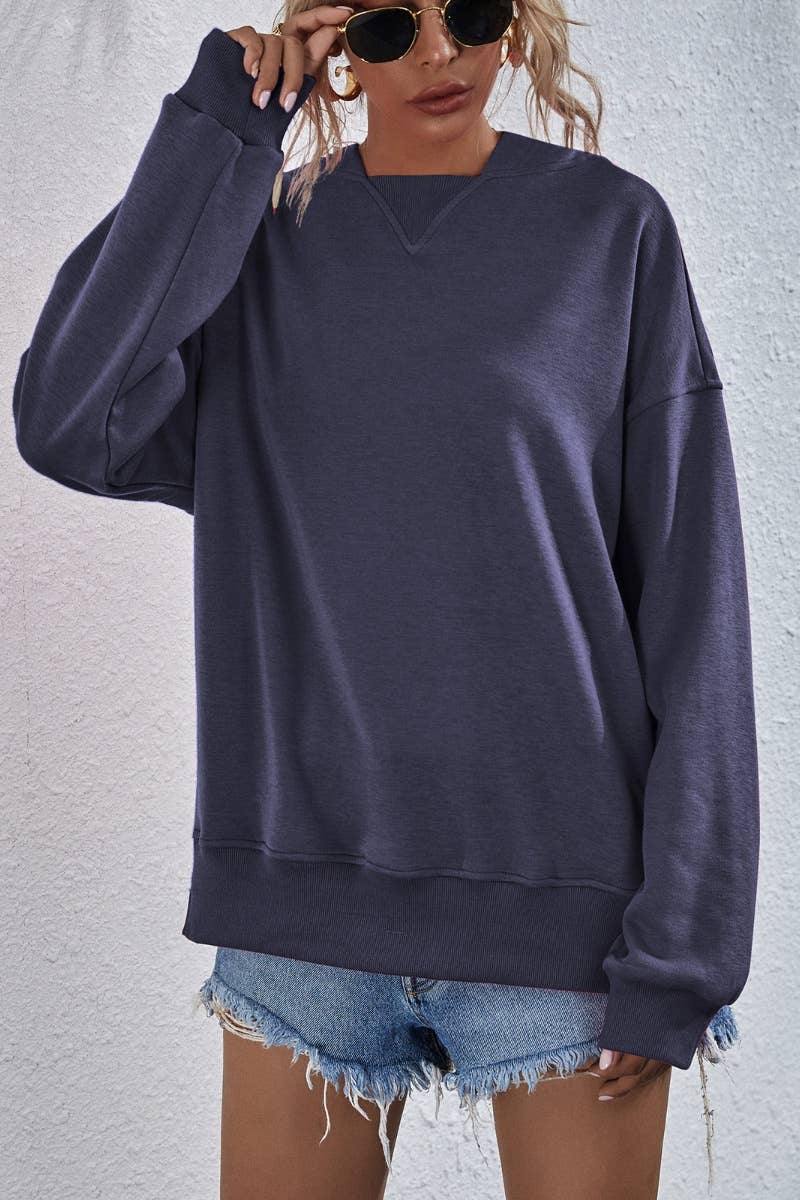 CWTBLL2619_WINTER CASUAL FLEECE LONG-SLEEVED HOODIE