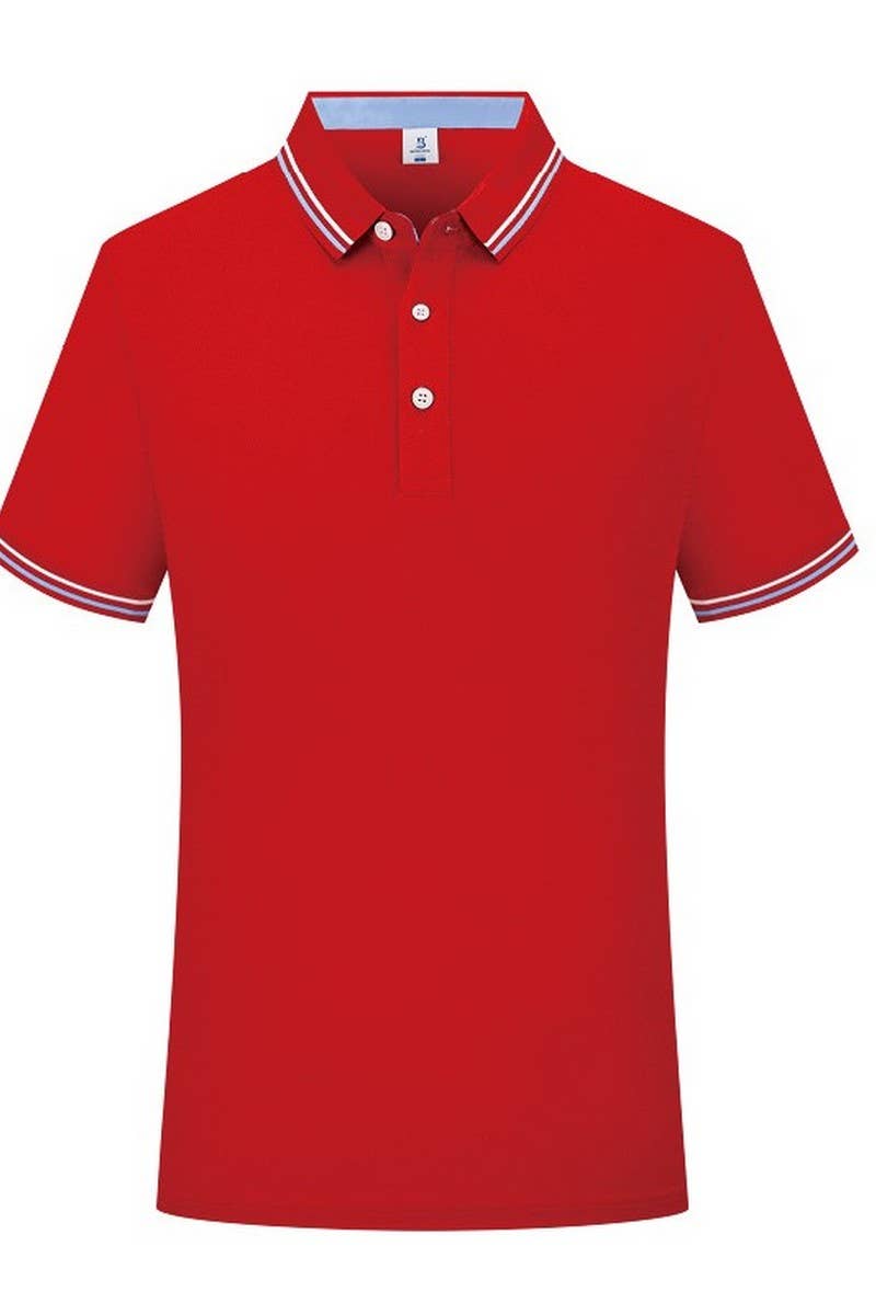 CWTBLS02448_SOLID COLOR CLASSIC FIT SHORT SLEEVE POLO SHIRT