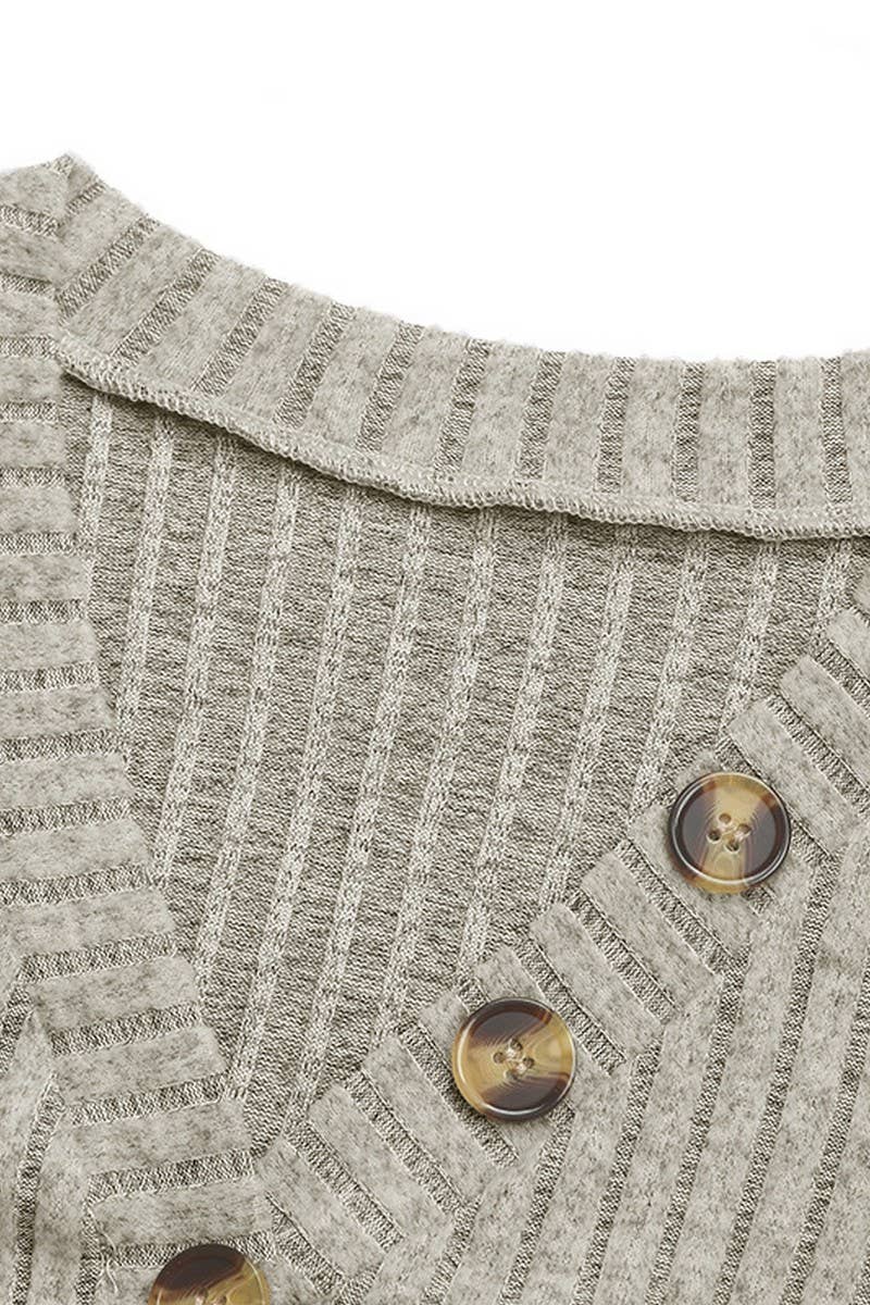 CWSBSL0118_SOLID COLOR LONG SLEEVE STRIPED V-NECK JUMPSUIT