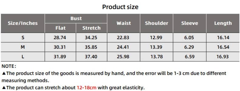 CWTTS1347_U-NECK SHORT-SLEEVED SLIM FIT NAVEL-BARING TOP