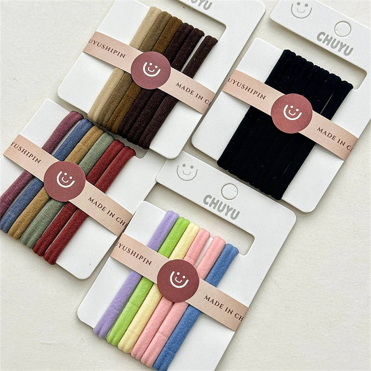 GIRLS' VERSATILE CANDY-COLORED TOWEL RING HAIRBAND