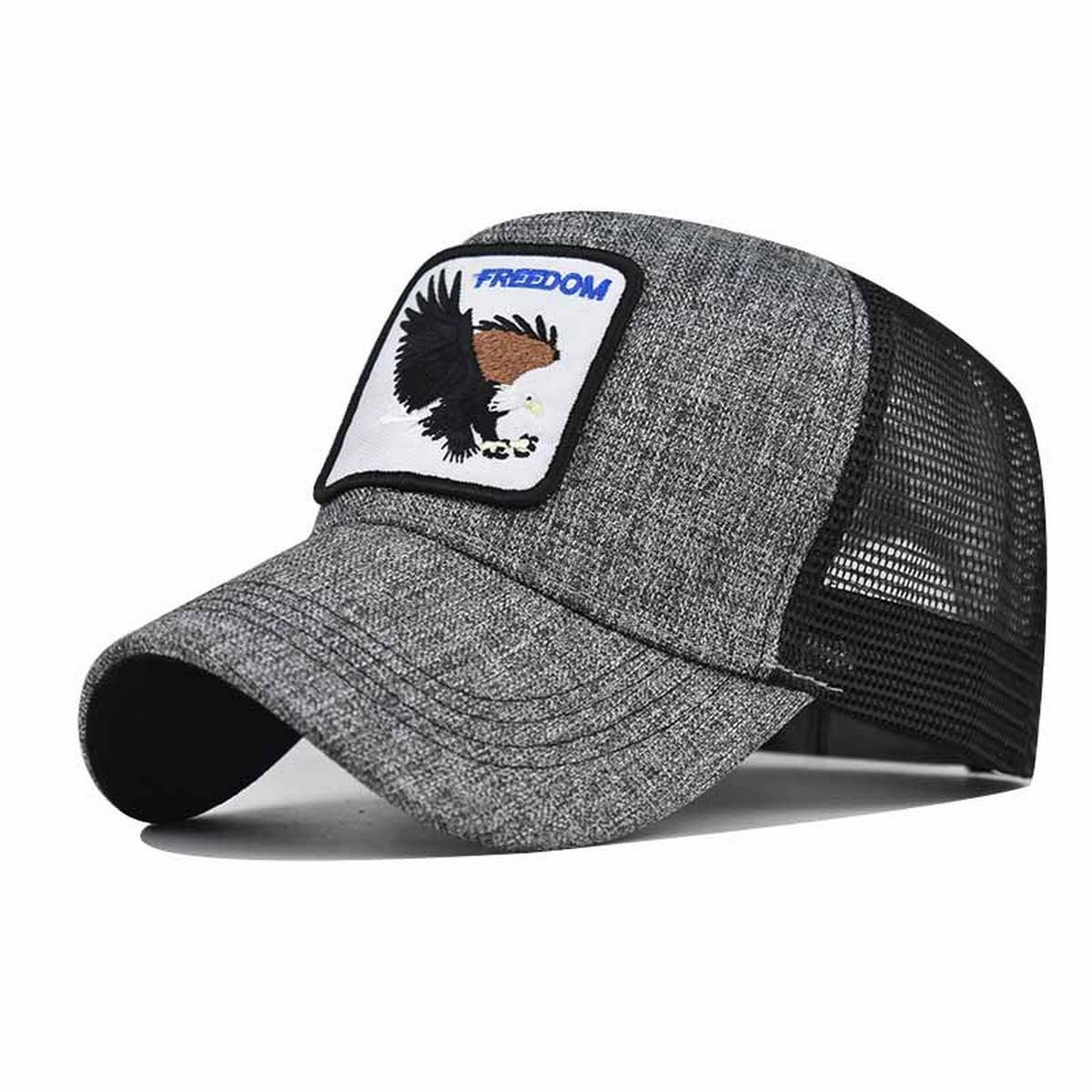 SUMMER NEW ANIMAL EMBROIDERED MESH TRUCKER HAT_CWAH1361