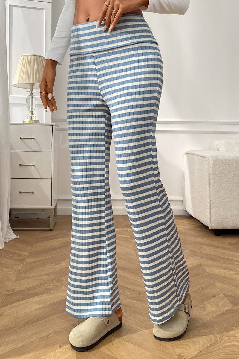CWBLP00970_CASUAL STRAIGHT-LEG STRIPED LOUNGE PANTS