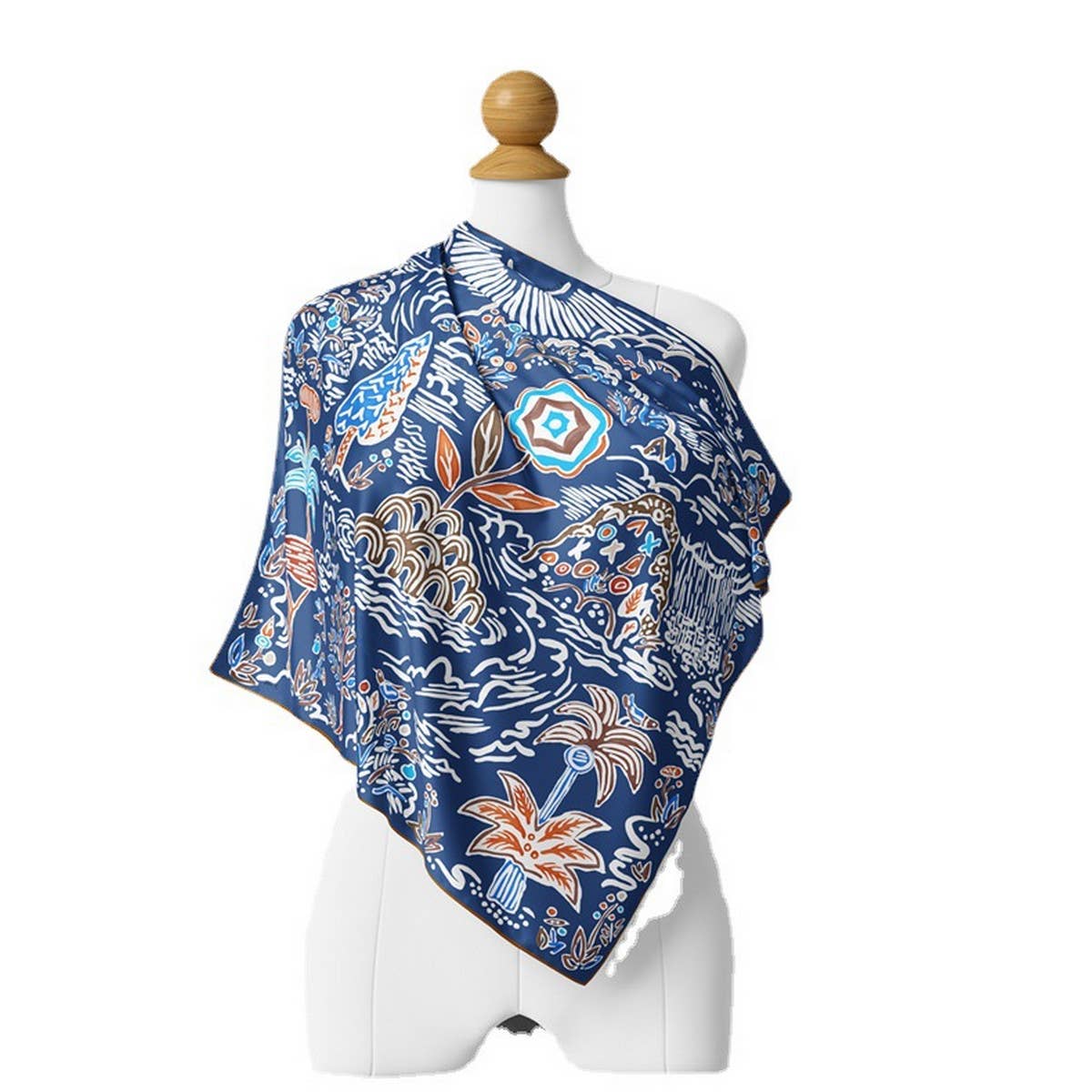 Sweet Satin 53cm Square Scarf for Women