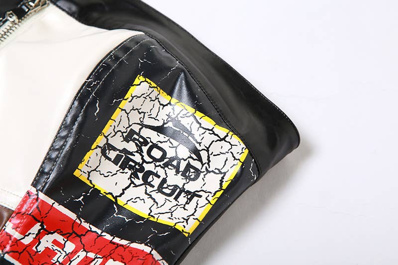 Colorblock Street Style Slim Fit Casual Top