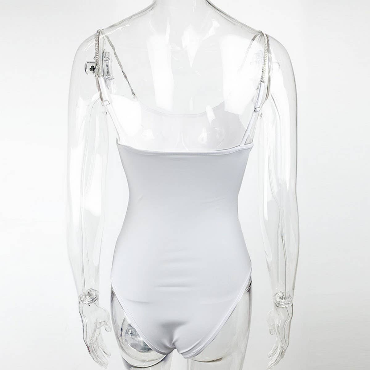 DIAMOND CHAIN SLIM FIT TOP  SUSPENDER BODYSUIT